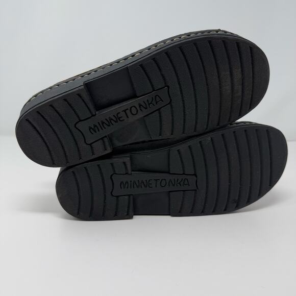 Minnetonka Sandals Women's 8 Brown Woven Leather Hippie Boho Summer EUC - Picture 10 of 11